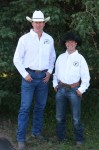 Brent Jordan and Ristan Zilke who are the rodeo announcers