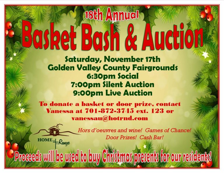 18th Annual Basket Bash & Auction Fundraiser - Home On The Range